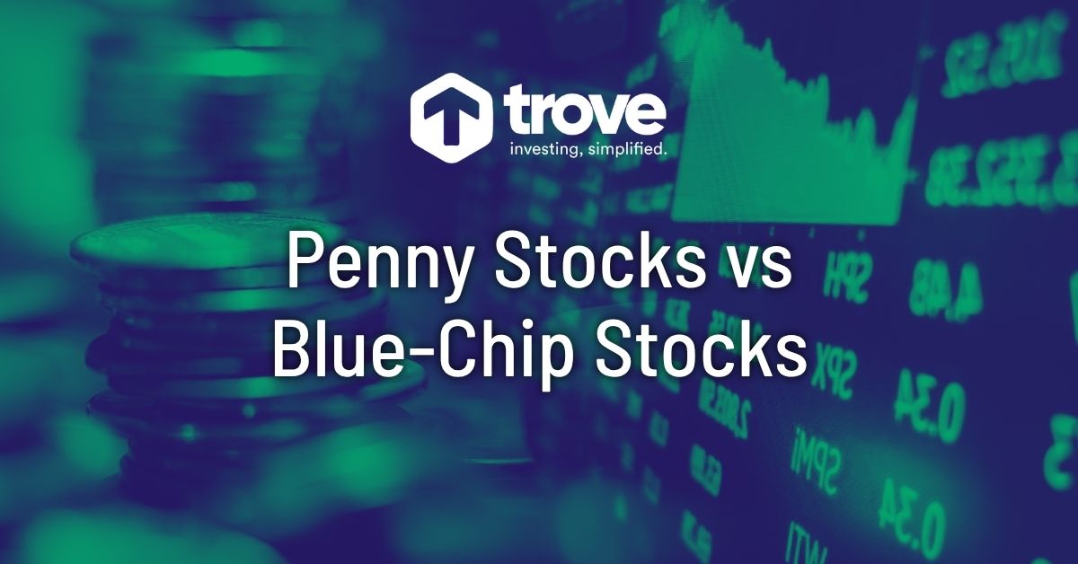 penny stock vs blue-chip stocks